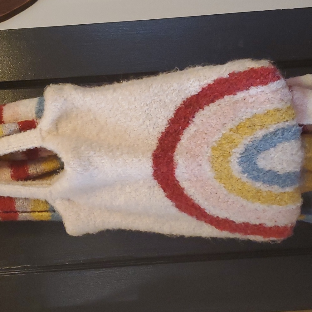 Free People Rainbow travel bag and scarf